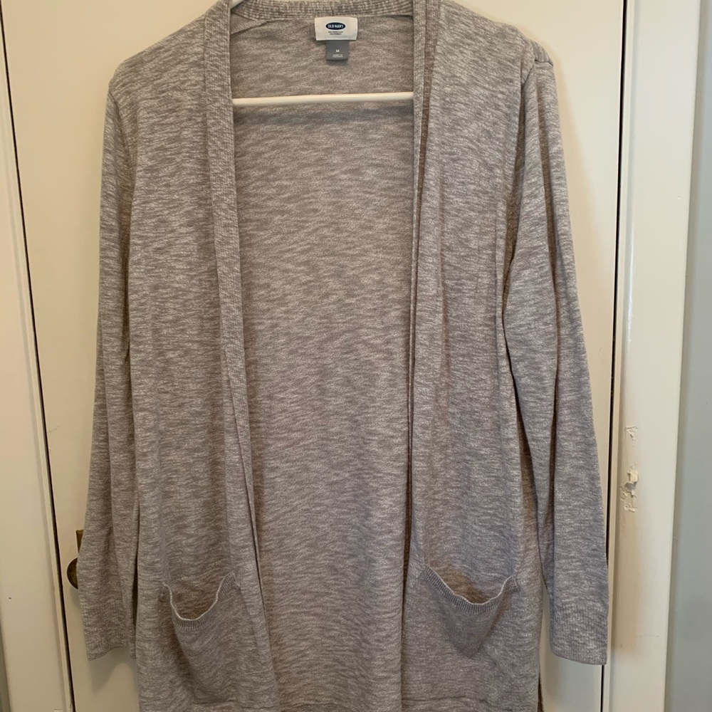 Medium gray cardigan